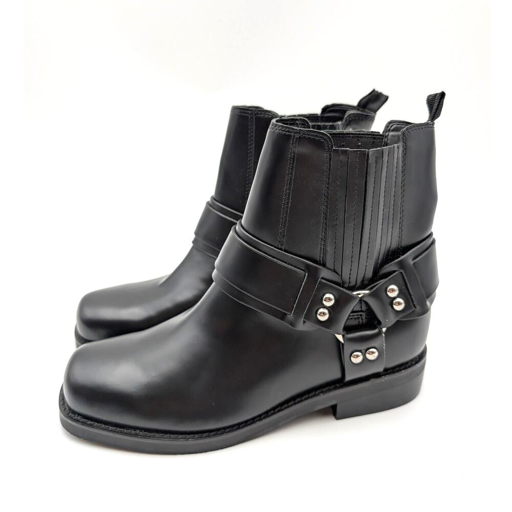 Marc Fisher Mizzie Chelsea Boots Square Toe Women's Black Size US6M EU36.5